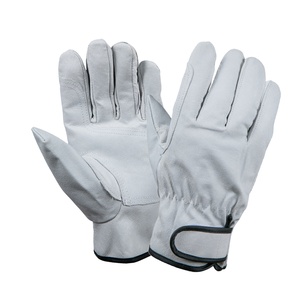 Guantes de Trabajo de Seguridad de Cuero con Franja Amarilla en la Parte Posterior, Talla XL, Guantes de Soldadura de Goma - Product Image 6