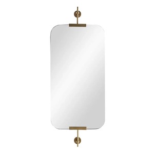 Espejo de metal radiante para colgar en la pared con nueva forma, perfecto para espacios de diseño que aportan belleza brillante y estética moderna - Product Image 4