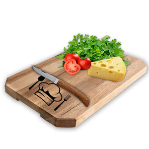 Tabla de Cortar Redonda de Madera de Mango con Asa de Cuerda de Yute, Tabla de Cortar de Grado Profesional para Cocina, Tabla Rústica para Pizza y Charcutería - Product Image 2