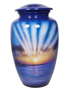 Urne funéraire américaine de style Mother Merry pour cendres humaines, application adulte, urne funéraire américaine en métal - Product Image 3