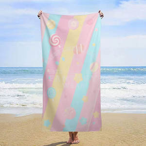 Serviette de plage légère pour les activités de plein air, serviette de plage douce, tissu très absorbant et confortable - Product Image 2