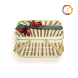 Cesta de bambú hecha a mano ecológica para almacenamiento de regalos Festival y decoración de negocios - Product Image 3