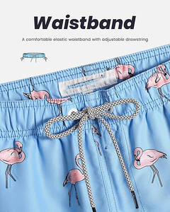 Short de bain imprimé drôle à séchage rapide pour hommes conseil OEM ODM et maillot de bain avec doublure en maille - Product Image 2