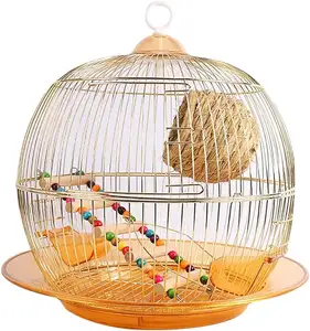 Cage à oiseaux en métal fabriquée à la main à vendre cage à oiseaux en fer suspendue de haute qualité meilleure conception vente directe d'usine dans personnalisé