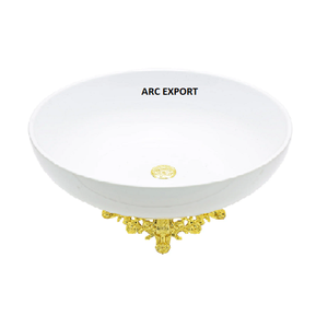 Cuencos de aluminio blanco con color gris, cuenco para servir con borde de diseño de mini hojas bonitas para mesa, cuencos para servir ensaladas al mejor precio - Product Image 5