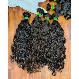Extensiones de cabello Remy Virgen sin procesar 100% más vendidas Paquetes rizados 4x4 HD de onda natural de alta calidad Exportación directa India - Product Image 6