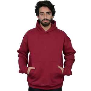 Zero Tariff RTS <b>Mens</b> Essential <b>Burgundy</b> Tech Fleece Blank Pullover Hoodie Premium Cotton Blend Cozy Customizable <b>Sweatshirt</b> - Product Image 1