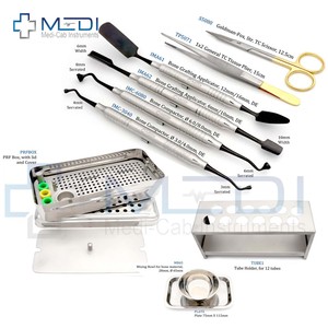 Système de boîte PRF allemand en acier inoxydable riche en plaquettes et fibrine Instruments dentaires manuels Set complet de chirurgie MOL - Product Image 1
