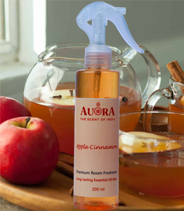 Désodorisant d'ambiance liquide à la pomme et à la cannelle 200 ml, base d'huile essentielle, longue durée, décoration naturelle pour la maison, prix d'usine, étiquette personnalisée - Product Image 1