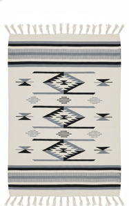 Alfombra de Algodón Afelpado al por Mayor, Diseño Floral Moderno, Lavable a Máquina, Tricolor, para Camping, Hogar, Picnic, Viajes, Oración - Product Image 3