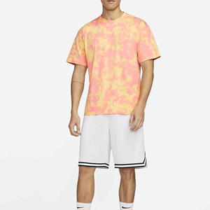 เสื้อยืดวินเทจโอเวอร์ไซส์สำหรับผู้ชายผ้าปะปักลายแบบสบายๆคอกลมทรงโอเวอร์ไซส์ - Product Image 1