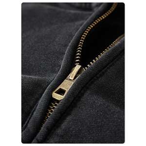 Nouveau produit sweat à capuche français en éponge surdimensionné pour homme, sans ficelle, logo personnalisé - Product Image 2