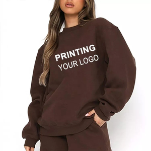 Conjunto de 2 Piezas para Mujer al por Mayor, Sudadera y Pantalones Cortos Deportivos Casuales con Estampado, Ropa de Calle Personalizada, Elegante y de Lujo, Ropa de Salón - Product Image 6