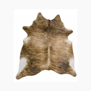 Tapete de pele de vaca falso estampado de cervos Sika de forma irregular Tapete e tapetes de animais falsos para casa