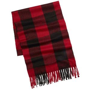 ผ้าพันคอลายตารางบัฟฟาโลสีแดงสำหรับผู้ชายของอัลฟานีทรงยาวพิมพ์ลาย ขนาดเดียวใส่ได้ทุกคน - Product Image 1