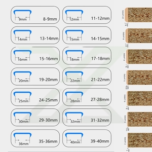 Bande de chant en bois véritable, placage chêne noyer, ruban adhésif résistant, largeur et épaisseur personnalisables pour meubles en contreplaqué - Product Image 5