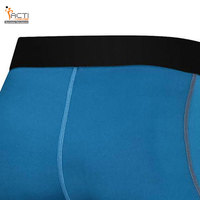 Pantalones cortos de compresión para hombre con contraste de Color a precio barato fabricados en Pakistán, pantalones cortos de compresión cómodos de alta calidad