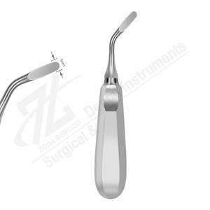 Ascenseur de racine droite à la flexion 5mm Fabricant d'instruments d'ascenseur de racine dentaire en acier inoxydable de haute qualité Pakistan - Product Image 1