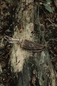 Couteau médiéval en acier au carbone fait à la main bois artisanat intemporel gaine en cuir de qualité bricolage 8 pouces utilisation extérieure OEM pris en charge - Product Image 6