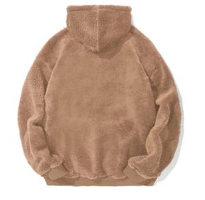 Sweats à capuche d'hiver en molleton 100% coton respirant pour hommes, couleur unie, logo personnalisé, grande taille pour hommes et femmes, offre spéciale pour l'hiver - Product Image 5