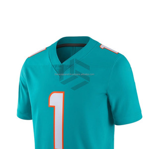Printed&<b>Stitched</b> Team Name Number Gradient Rugby Jersey Custom American Football Jersey <b>Gift</b> for Men Women Youth Kid Sports Fans - Product Image 4