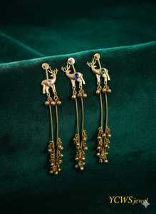 Juego de Aretes de Acero Inoxidable con Diseño de Ciervo y Cuarzo, Alta Calidad, Nuevo Diseño 2026, para Mujeres y Niñas, Joyería para Fiestas, Compromiso y Aniversario - Product Image 2