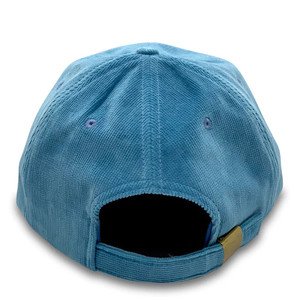 Gorra de béisbol personalizada de pana, gorra deportiva al por mayor, sombrero de ala curva, gorras de béisbol clásicas de tamaño ajustable de Color azul de alta calidad - Product Image 4
