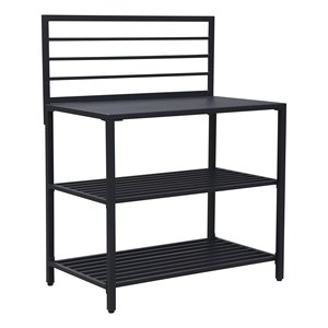 Amicasa Anthracite KONNECT Mobile Pavilion KIT GL8455 Base de Cocina Exterior con Estantes (100cm) - Product Image 1