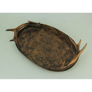 Plateau de service en bois et galvanisé idéal pour les ustensiles de cuisine de la maison plateau de service de table et plateau de service de thé - Product Image 4