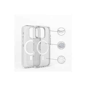 Protection d'appareil photo transparente Netzy SAFA Crypto Cover pour iPhone 13 Pro Max compatible Magsafe, coque INS pour iPhone 16 Pro - Product Image 4