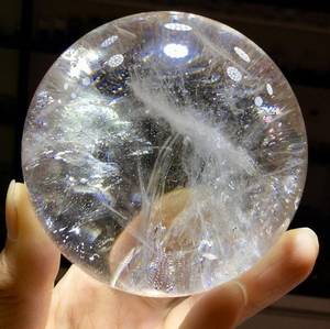 High Quality Premium Seamless Angel Style Clear Quartz <b>Sphere</b> Ball Wholesale Polished Natural Gemstone Healing <b>Crystal</b> Ball - Product Image 4