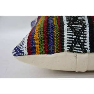 12x12 Inch Multicolor Bohemian Kantha Patchwork Woven Wool <b>Pillow</b> Vintage Floral Embroidery Eco-Friendly Non-Slip Removable - Product Image 4