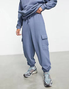 Chándales informales de Algodón 100% con logotipo personalizado para hombre, de gran tamaño Sudadera con capucha, traje de pantalón con hombros caídos y estilo atrevido - Product Image 3