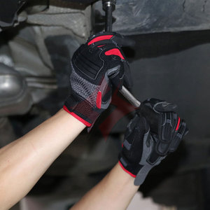 Gants de travail anti-vibration FLASH GEAR, gants de mécanicien de sécurité, résistants aux coupures, en cuir robuste, personnalisables, anti-impact, antichoc - Product Image 2