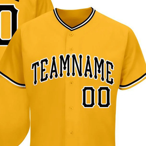 เสื้อเบสบอลผ้าโพลีเอสเตอร์สำหรับผู้ชายเสื้อกีฬาเบสบอลพิมพ์ซับลิเมชันแบบกำหนดเองสำหรับ100% - Product Image 2