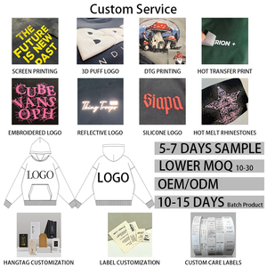 Sudadera con Capucha de Algodón Orgánico Grueso de 360g, Antipilling, para Hombre, Estilo Hip Hop, con Pedrería de Cristal, Personalizada al por Mayor, OEM - Product Image 4