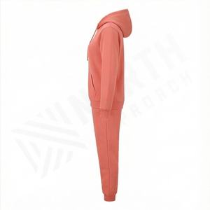 Survêtement d'hiver pour femme en coton 100% de haute qualité, vêtements de sport, vêtements décontractés, style tricot, vêtements de course, polaire uni - Product Image 3