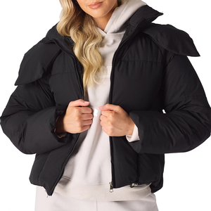 Chaqueta de Invierno Acolchada con Cierre de Cremallera y Estampado Personalizado de Alta Calidad para Mujer, Nueva Chaqueta de Moda Transpirable de Manga Larga para Mujer - Product Image 6
