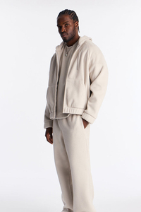 Sweat à capuche oversize pour homme, 100% coton, épaules tombantes, automne, écologique, coupe-vent - Product Image 2