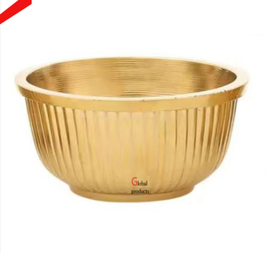 Tazón para servir de forma redonda de acero inoxidable con acabado dorado de calidad estándar para restaurante y bar de hotel - Product Image 5