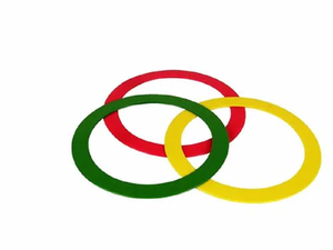 Anillos de Malabarismo Coloridos, Impermeables, Ligeros, Flexibles y Portátiles, Hechos de Plástico Resistente, Marca HRM, para Niños y Adultos, Uso en Exteriores - Product Image 5