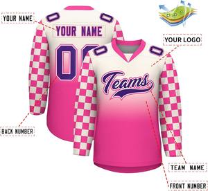 Pro Team Uniforms OEM ODM Custom Logo Sublimación Jerseys Venta al por mayor Durable Poliéster Secado rápido Alta calidad Hockey sobre hielo - Product Image 3