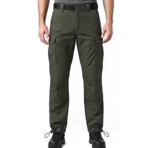 Pantalon cargo tactique homme multi-poches avec fermeture ajustable à la cheville pour entraînement en plein air et vêtements de travail pour hommes - Product Image 1