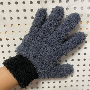 Factory Direct Winter Plain Multicolor Microfiber Cycling Cleaning <b>Gloves</b> Breathable Full Finger Super Absorbent Dust Removal - Product Image 5