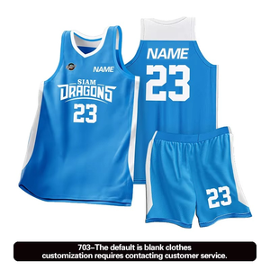 ชุดกีฬาสำหรับเด็กชุดบาสเก็ตบอลชุดกีฬาของทีมพิมพ์ชื่อโลโก้ตามสั่ง - Product Image 4
