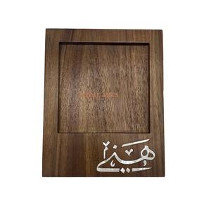 Wooden And Marble Sweets Serving Tray Customized Size Round Shape Serving <b>Chocolates</b> Tray For Home Usage - Product Image 3