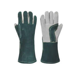 Nuevo OEM Precio al por mayor Full Palm Safety Guantes de soldadura de cuero de vaca Guantes industriales Protección de manos Guantes de cuero - Product Image 5