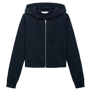 Women's Custom Logo High Quality 100% Cotton Winter Pullover <b>Men</b> Hoodie <b>Crop</b> <b>Top</b> Zip up Hoodies Sweatshirt Streetwear Plus Size - Product Image 1