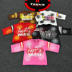 เสื้อยืดผู้ชายน้ำหนักเบา2205ออกแบบได้ตามที่ต้องการเสื้อยืดผู้ชายออกแบบโลโก้ได้ตามต้องการ - Product Image 1
