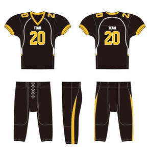 Último diseño personalizado OEM impresión hombres fútbol americano desgaste Jersey uniforme - Product Image 3